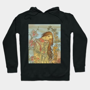 Pre-Raphaelite Girl 2 (Blue) Hoodie